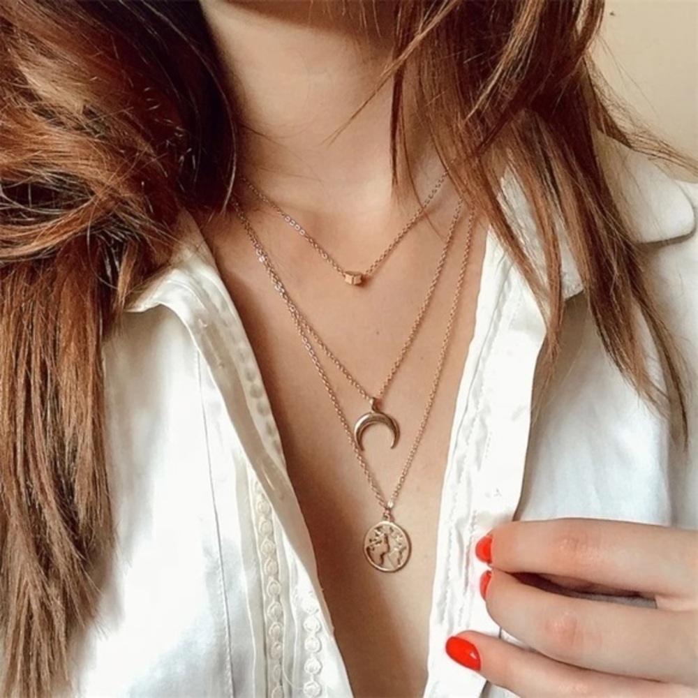 3/$30 💛 Multi Layer Pendant Necklace